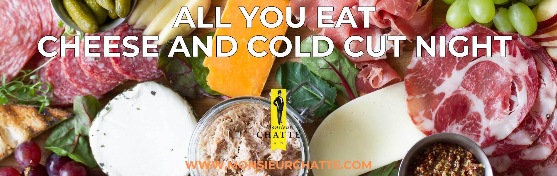 All you can eat cheese and cold cut night